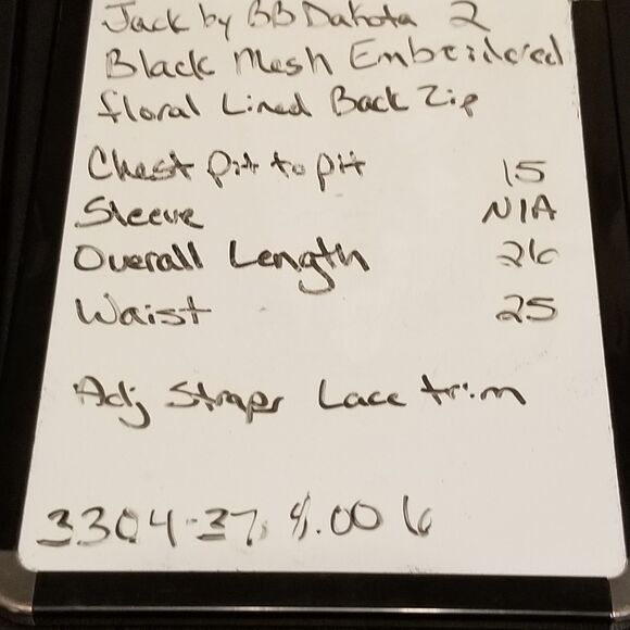 Jack by BB Dakota 2 Dress Mini Embroidered Floral Mesh Black Lined Whimsigoth - Picture 8 of 8